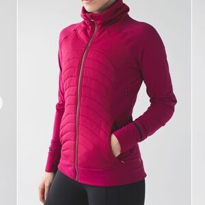 Lululemon Fleece Out Jacket Berry Rumble size 4